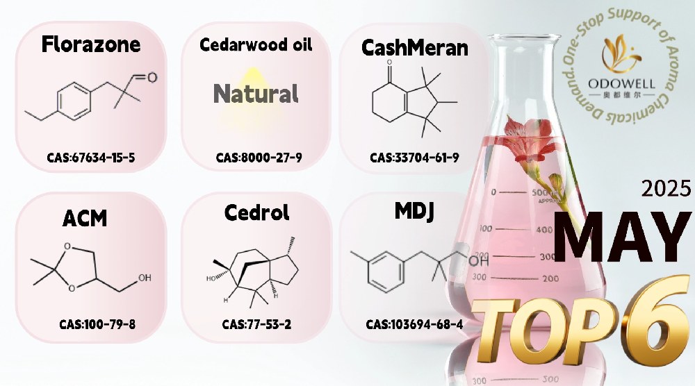 Odowell kondigt top 6 best verkochte aroma-ingrediënten aan voor mei 2025