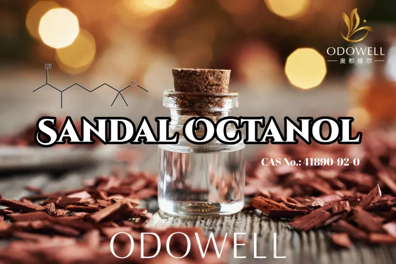 ​ODOWELL beveelt Sandal Octanol aan voor toepassingen met schone sandelhout- en bloemig-houtachtige geuren